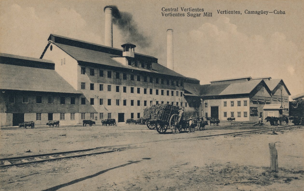 Central Vertientes Sugar Mill, Camaguey, Cuba, c1910 de Unbekannt