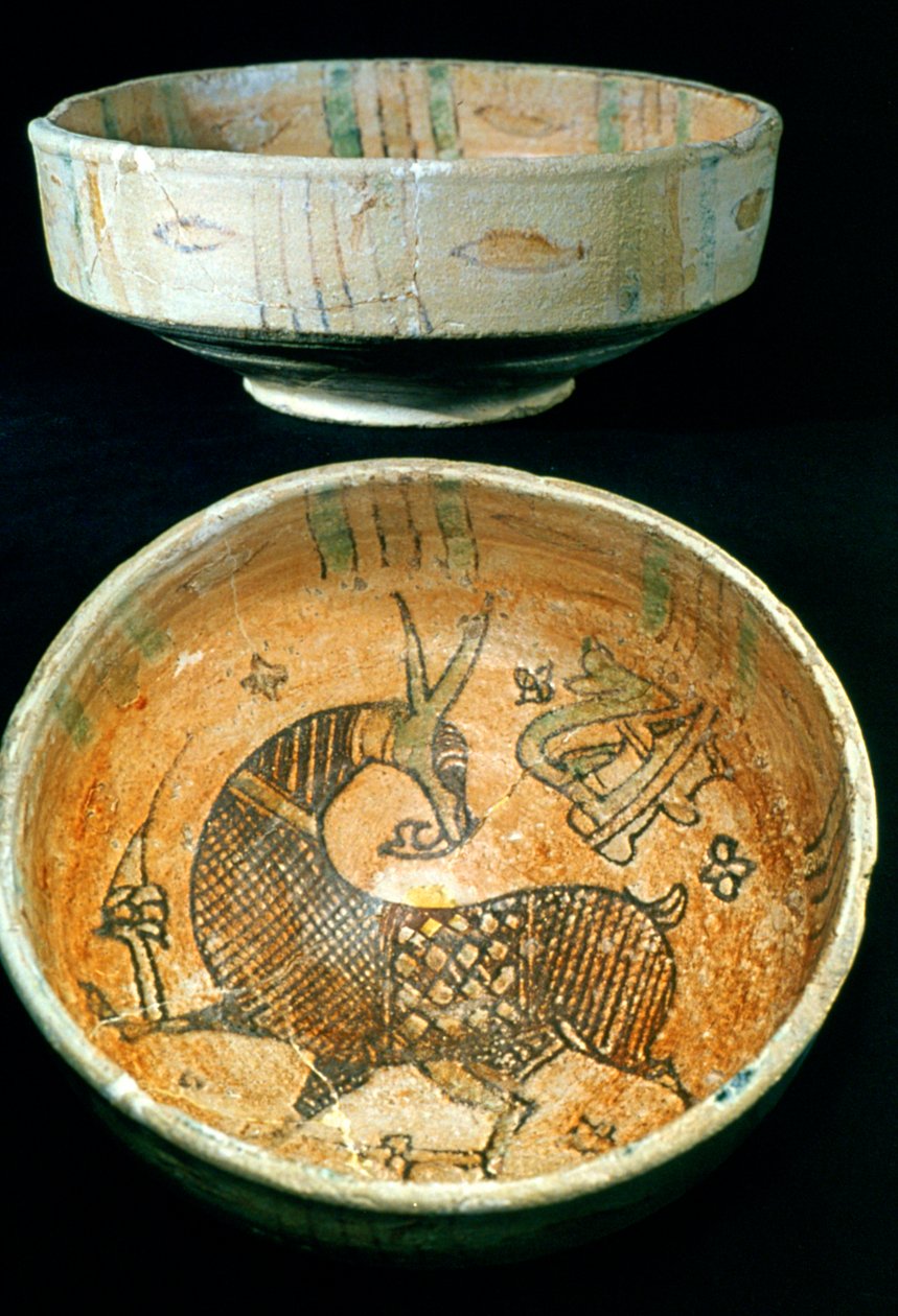 Tigelas De Cerâmica, Kairouan, Tunísia, Século X de Unbekannt