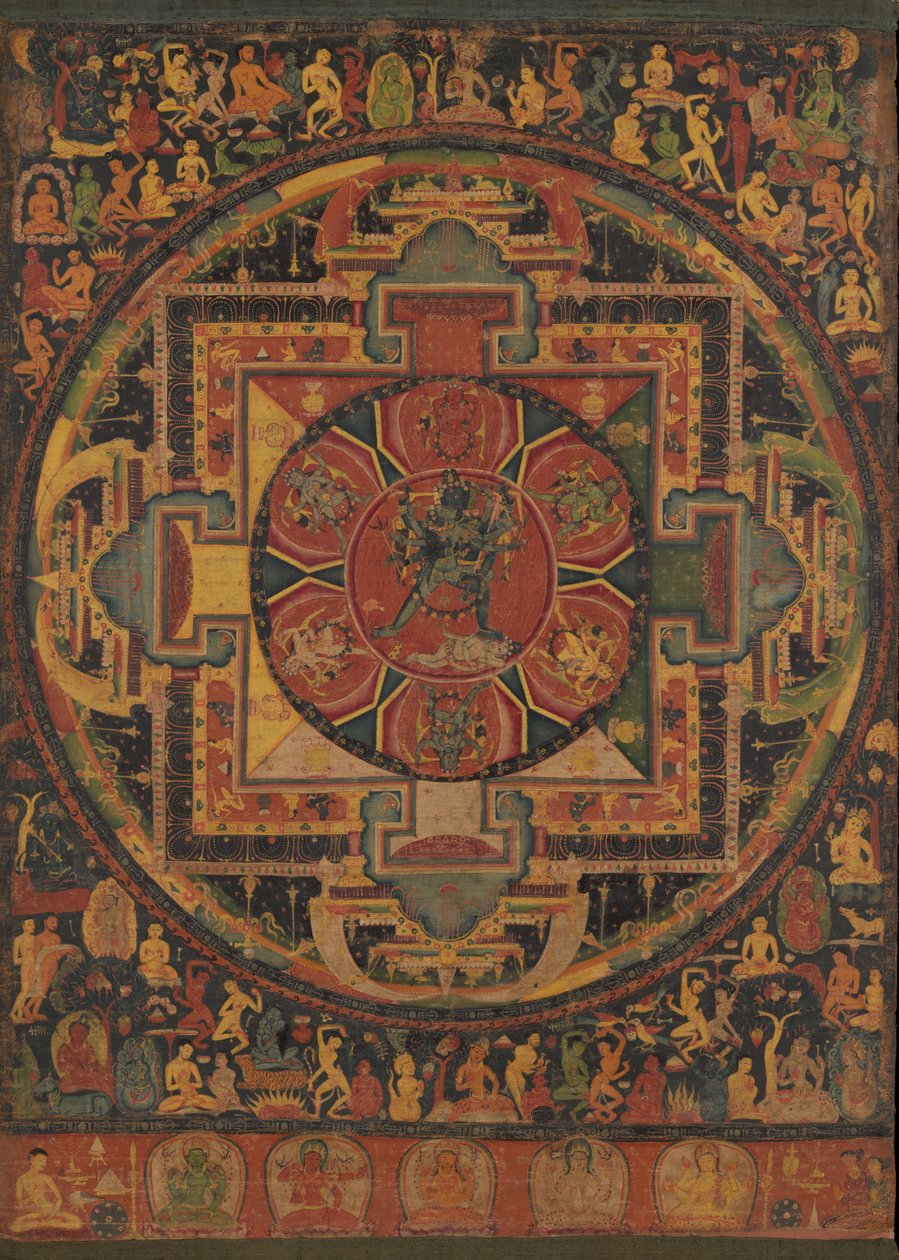 Mandala Chakrasamvara, ca. 1100 de Unbekannt