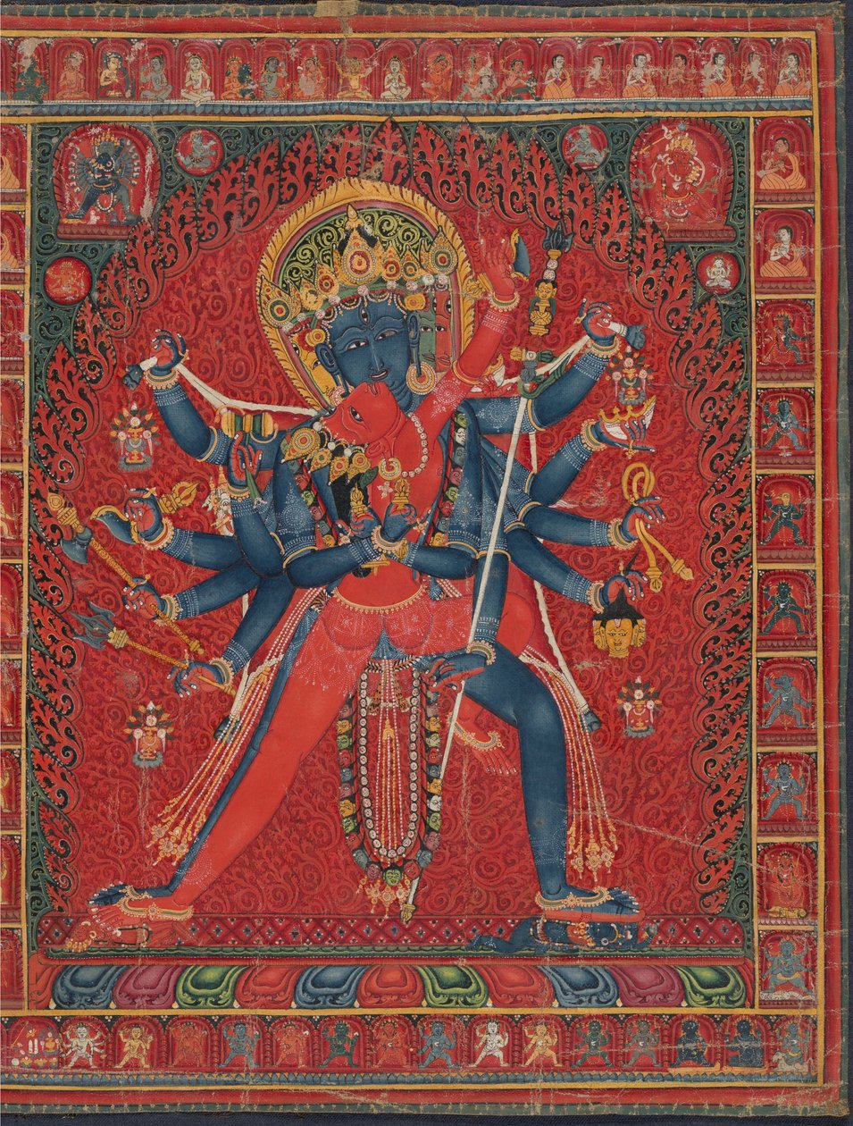 Chakrasamvara e consorte Vajravarahi, 1450–1500. de Unbekannt