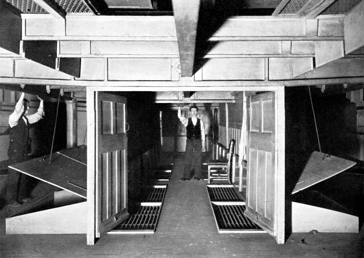 Câmaras para o fornecimento de ar fresco sob a Câmara dos Comuns, Westminster, Londres, c1905 de Unbekannt