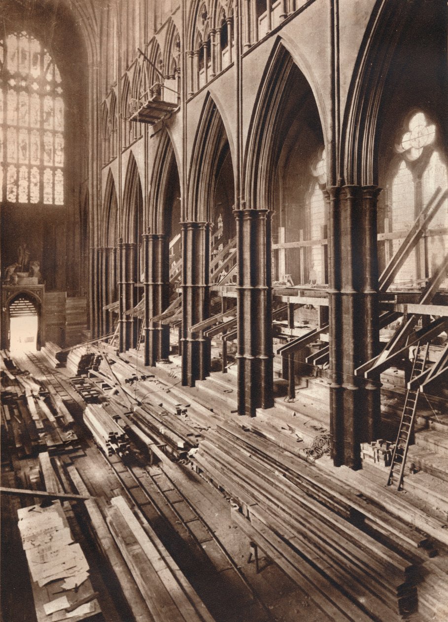 Mudando o interior da abadia, 1937 de Unbekannt