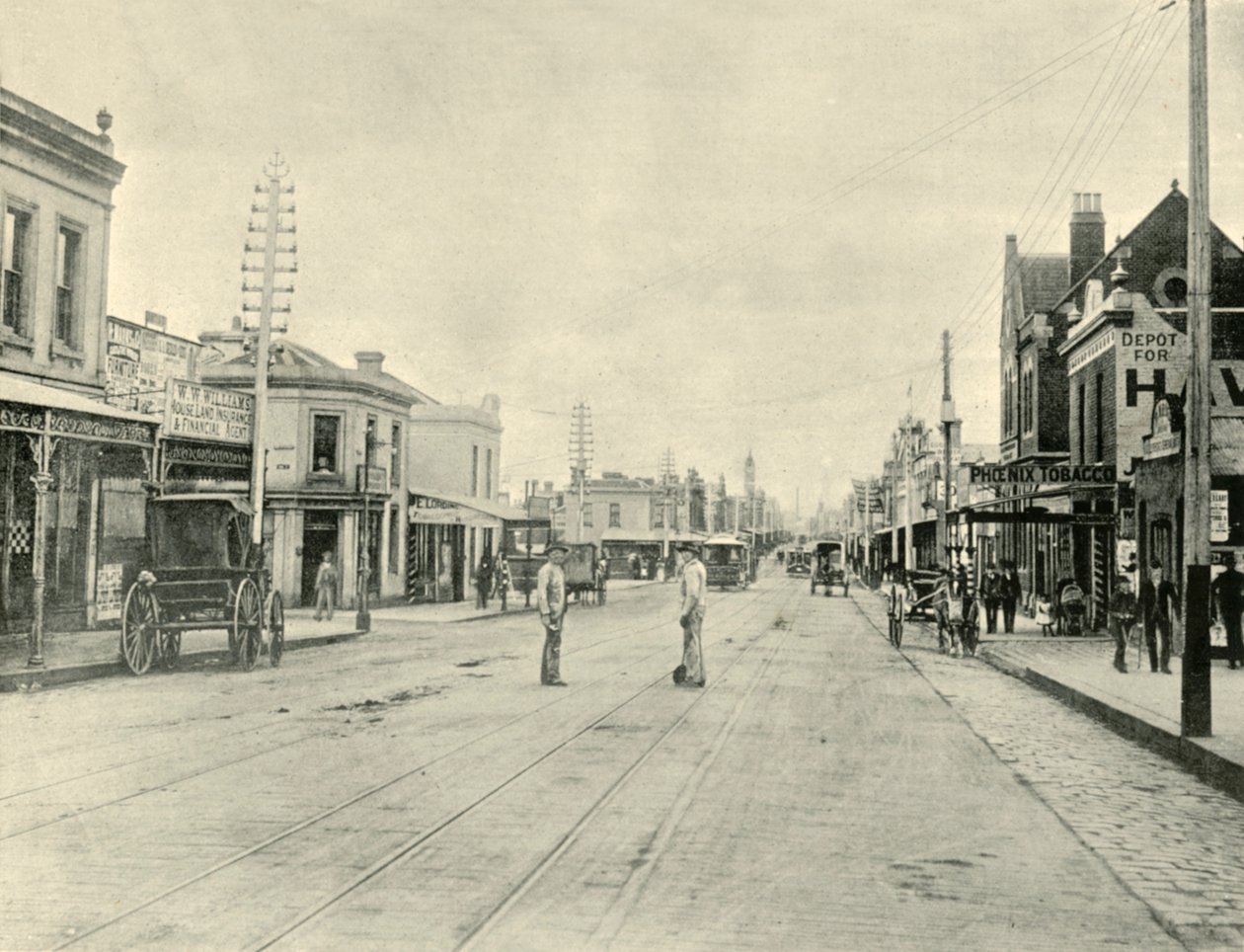 Chapel Street. Melbourne, 1901. de Unbekannt