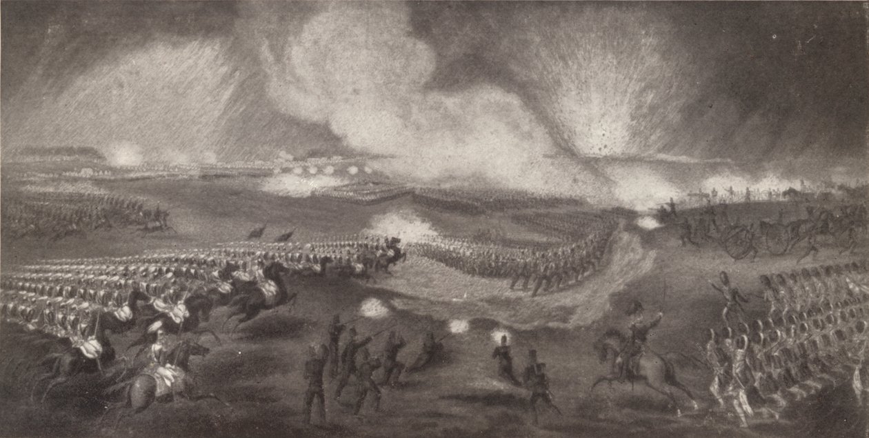 Carga das tropas britânicas no caminho para Windlesham, 24 de abril de 1854, 1854 1909 de Unbekannt