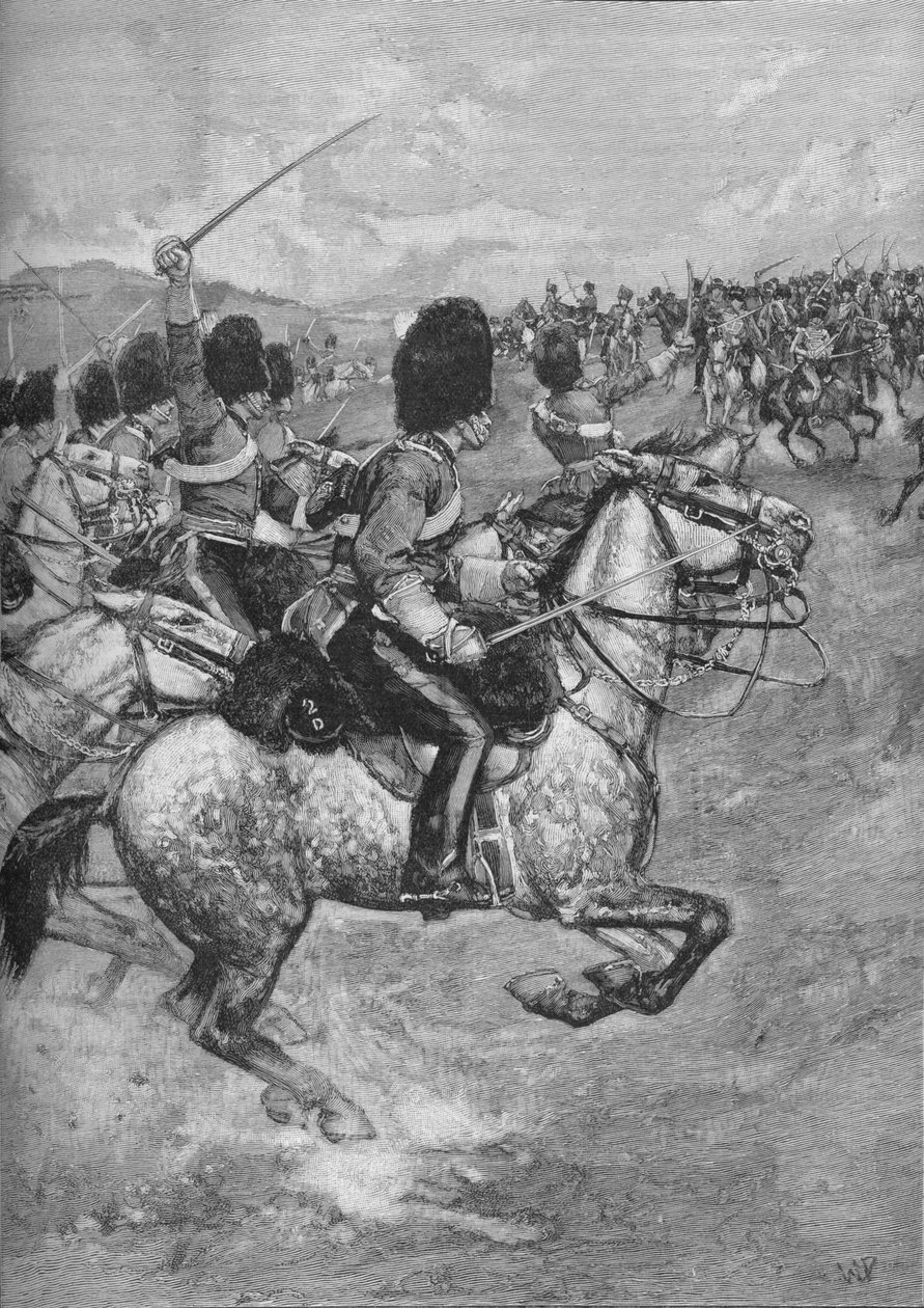 Carga da Brigada Pesada na Batalha de Balaclava, 1854 1906. de Unbekannt