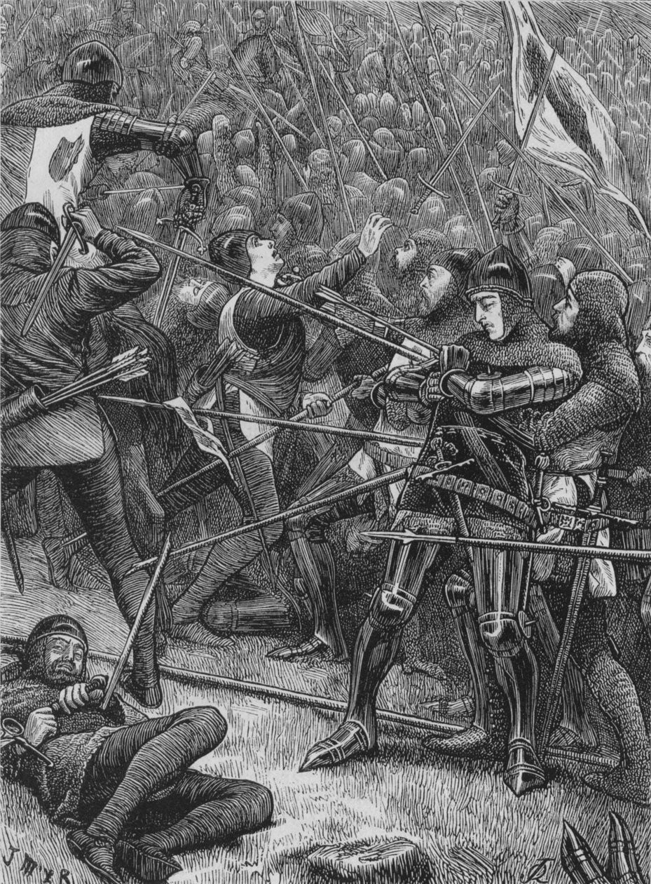 Carga dos escoceses em Halidon Hill, 19 de julho de 1333, c1880 de Unbekannt