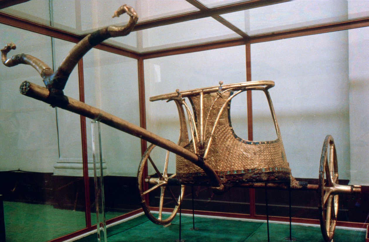 Carruagem da tumba de Tutankhamon, século 14 aC de Unbekannt