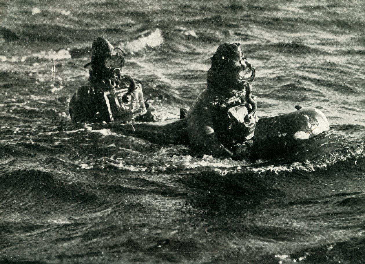 Carruagem de torpedos tripulados, Segunda Guerra Mundial, 1945. de Unbekannt