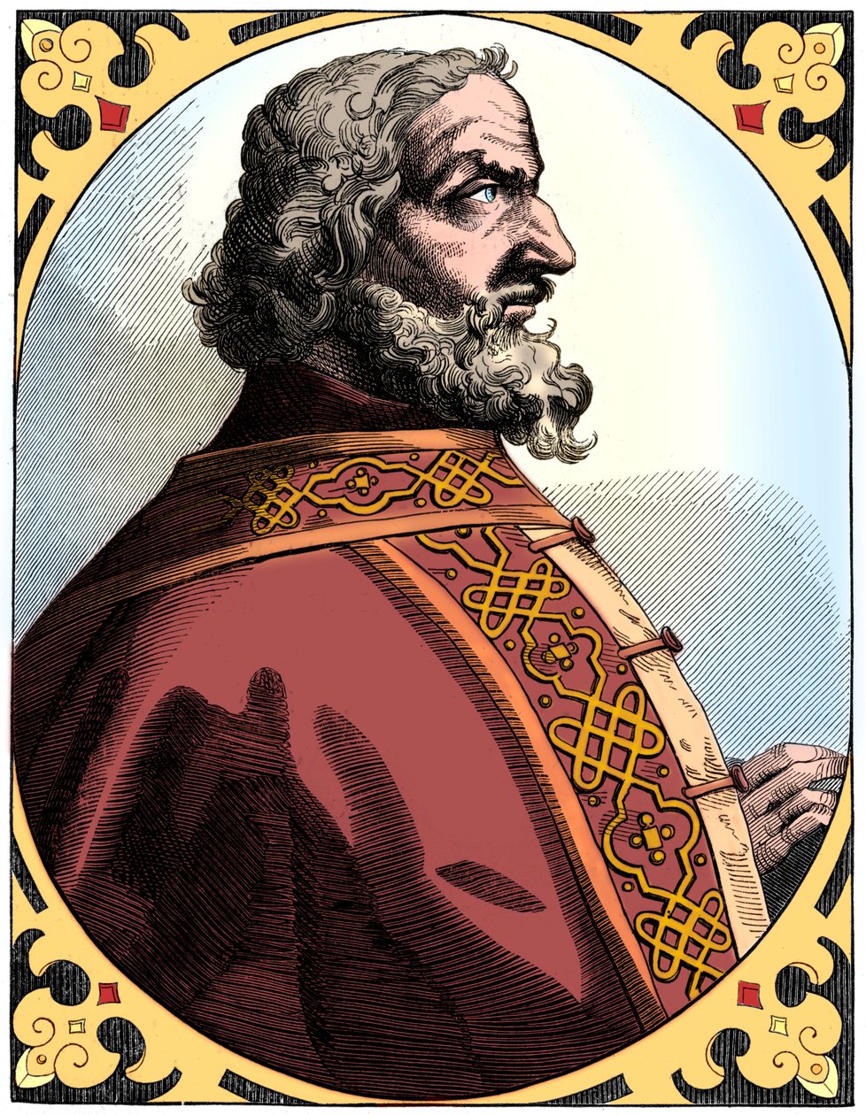 Carlos Magno 712-814, Sacro Imperador Romano e rei dos francos, século XVI 1849 de Unbekannt