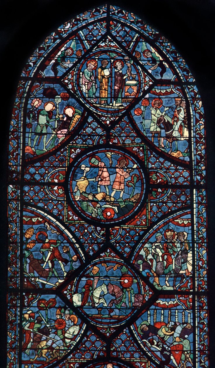 Janela de Carlos Magno, Catedral de Chartres, França, c1225 de Unbekannt