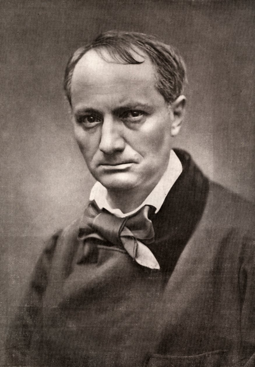 Charles Baudelaire, influente poeta francês, crítico e tradutor, meados do século XIX de Unbekannt