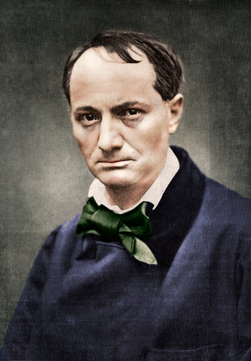 Charles Baudelaire, influente poeta, crítico e tradutor francês, meados do século XIX. de Unbekannt