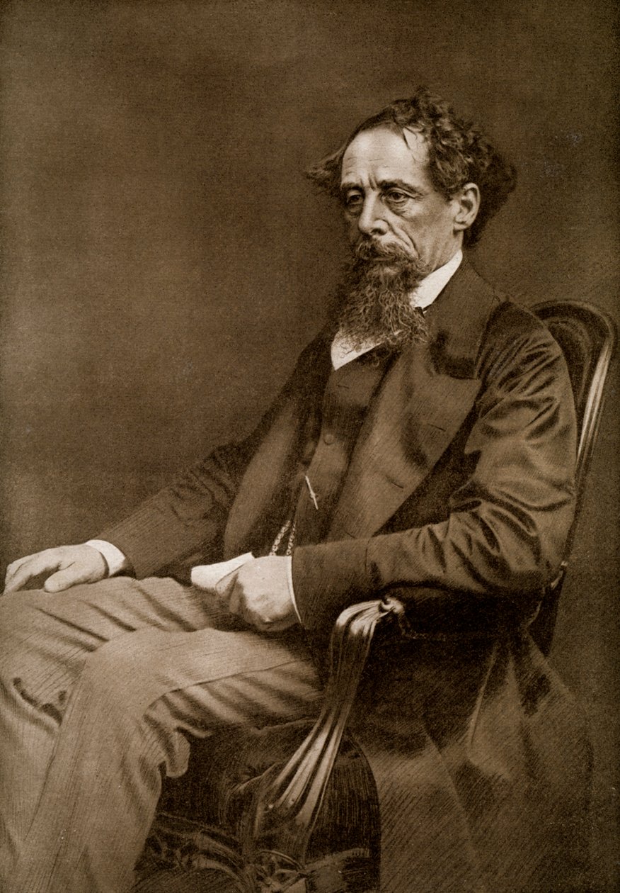 Charles Dickens, autor inglês do século XIX, 1910 de Unbekannt