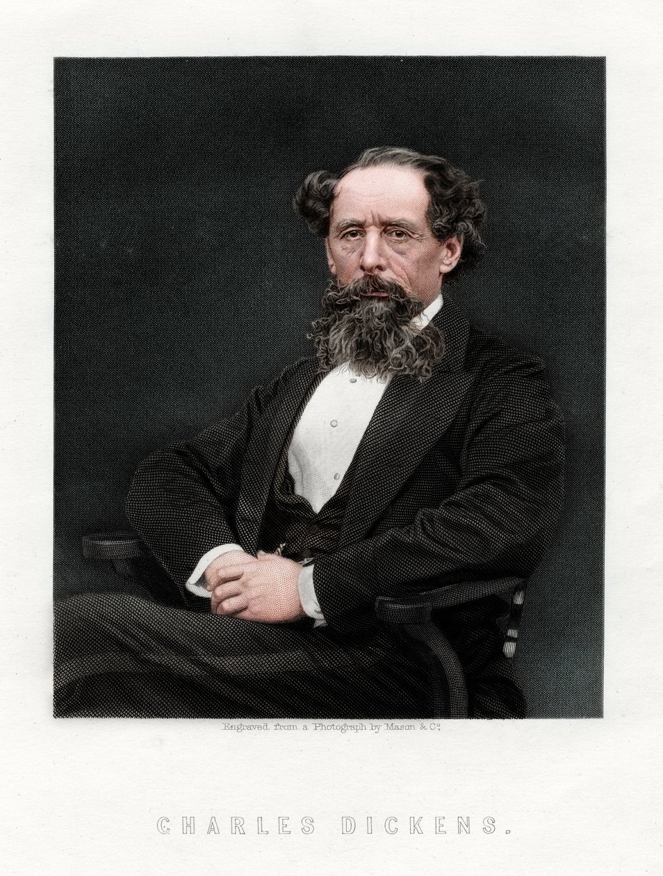Charles Dickens, romancista e jornalista inglês, 1876. de Unbekannt