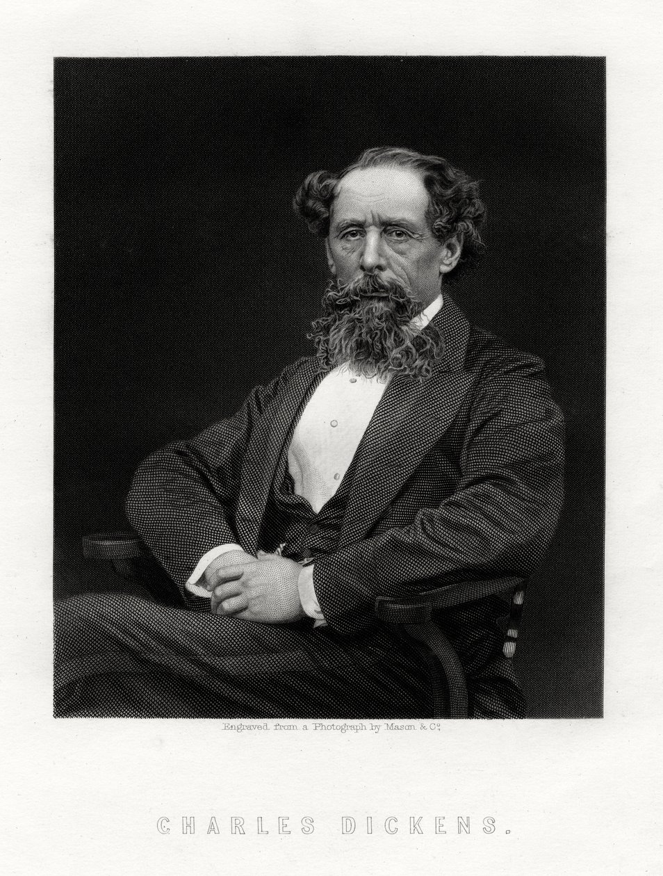Charles Dickens, romancista e jornalista inglês, 1876 de Unbekannt