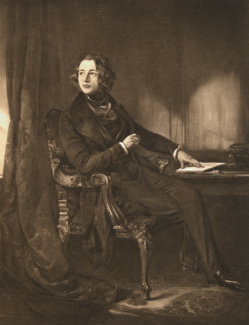 Charles Dickens, romancista e jornalista inglês, c1836 de Unbekannt