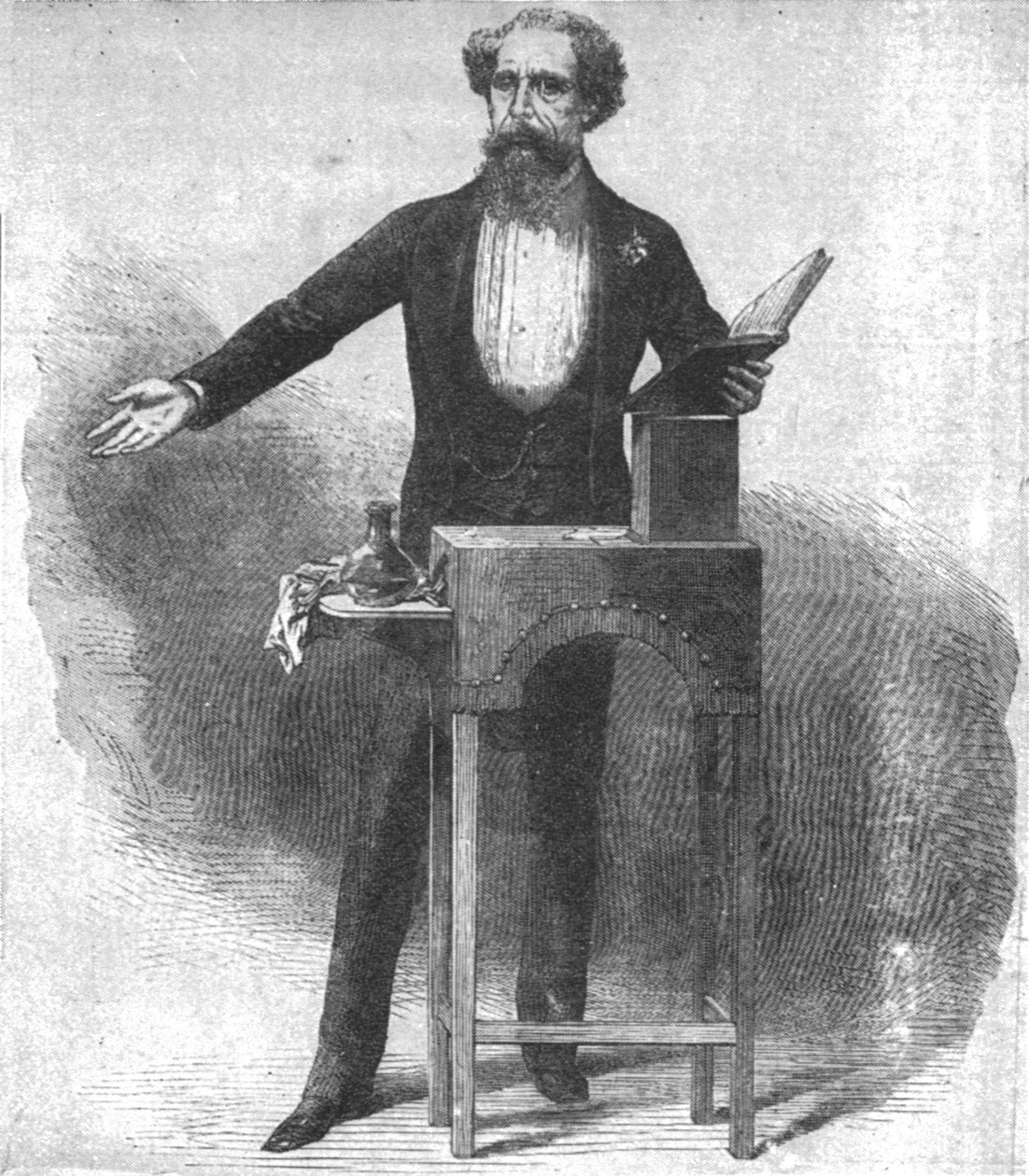 Charles Dickenss leu pela última vez em St. Jamess Hall, 15 de março de 1870, 1901. de Unbekannt