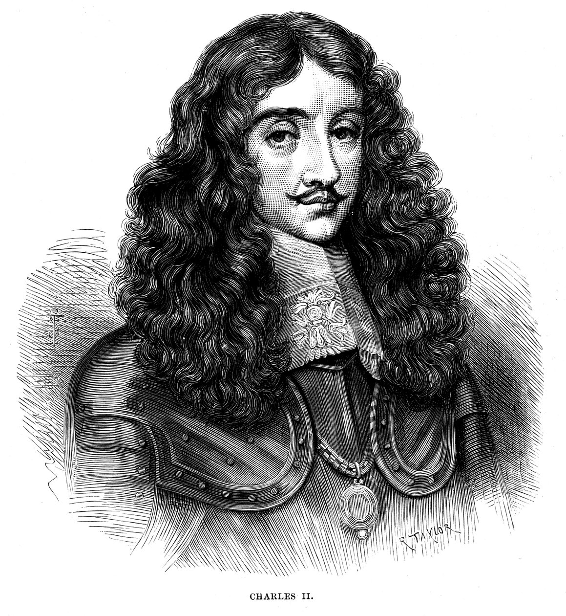 Carlos II, rei da Grã-Bretanha e Irlanda 1660-1685, c1880 de Unbekannt