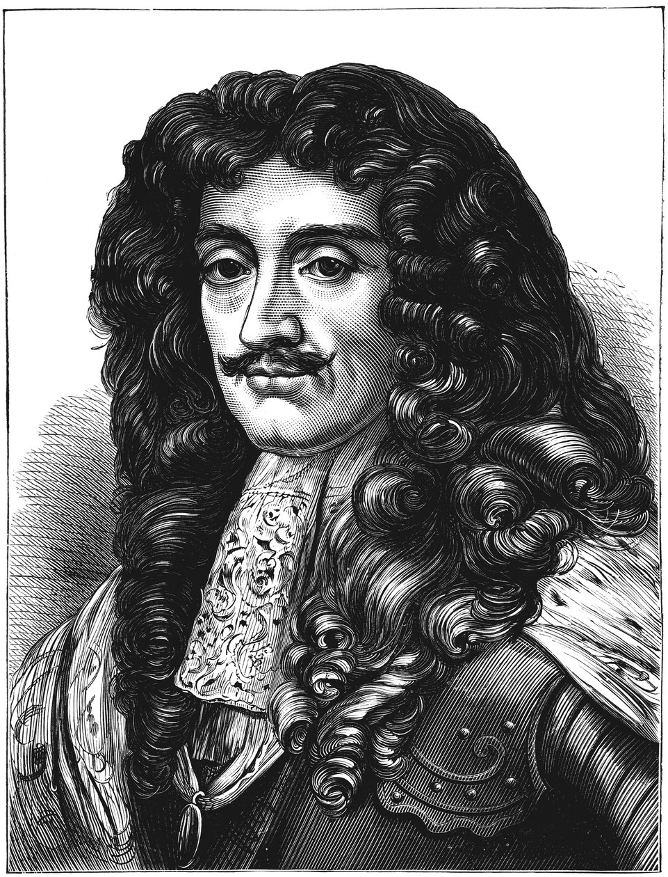 Carlos II, rei da Grã-Bretanha e Irlanda 1660-1685, c1880 de Unbekannt