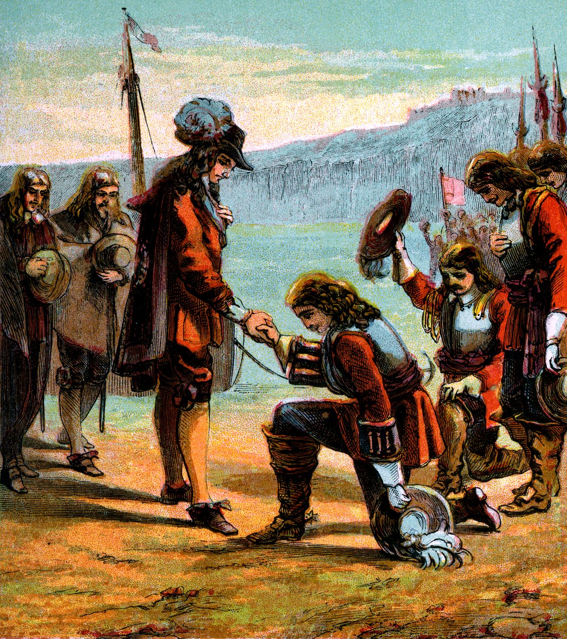 Carlos II e General Monck, c1660, c1850 de Unbekannt