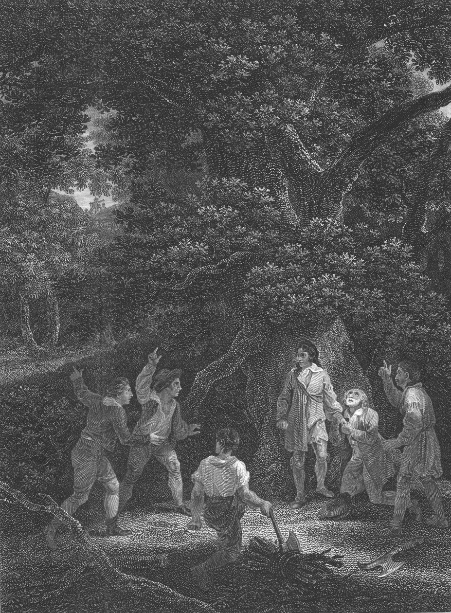 Carlos II na floresta de Boscobel, 1651, 1800 de Unbekannt