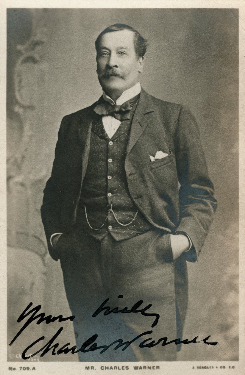 Charles Warner, ator inglês, c1890-c1909 de Unbekannt