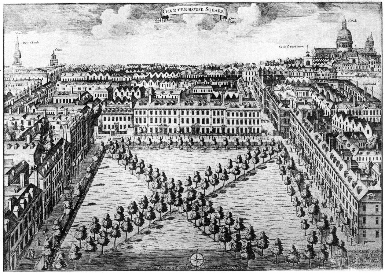 Charterhouse Square, Londres, século XVIII 1907 de Unbekannt