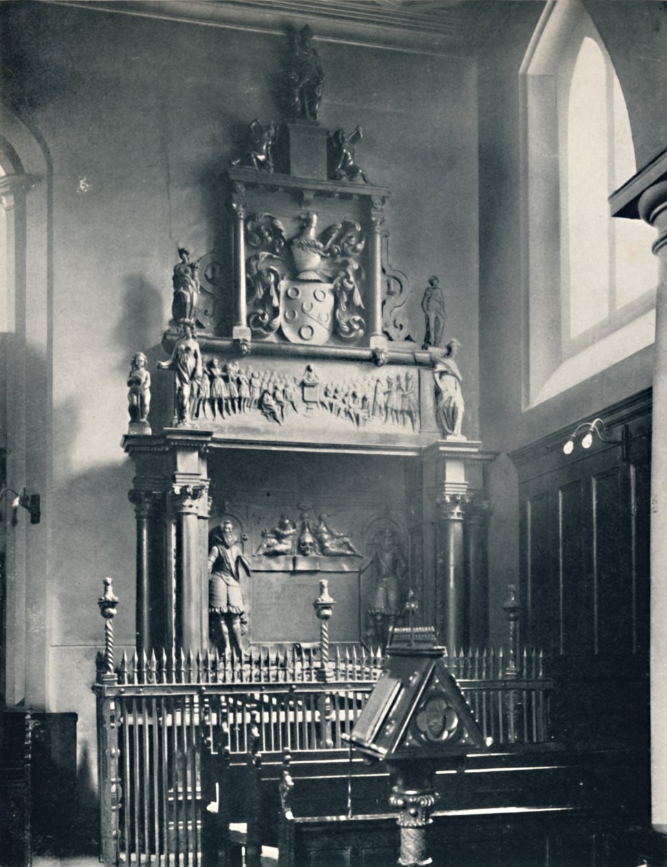 Charterhouse. Monumento de Thomas Suttons na capela, 1925 de Unbekannt