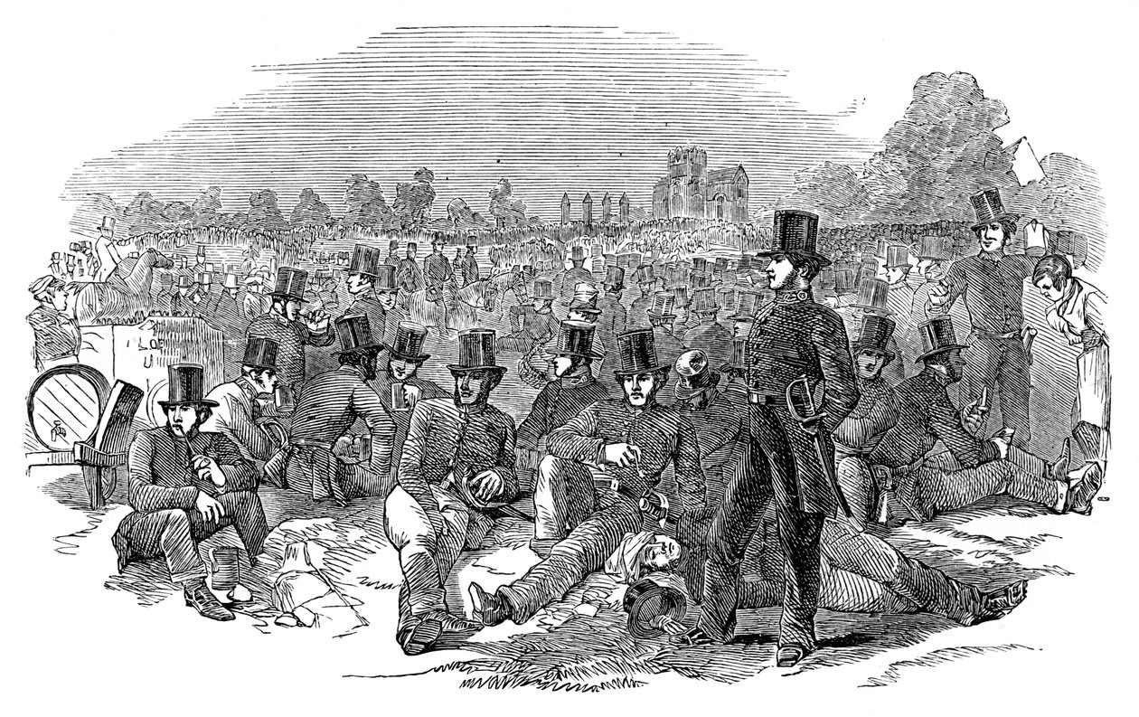 Agitação cartista, a força policial em Bonners Field, 1848, 1900 de Unbekannt