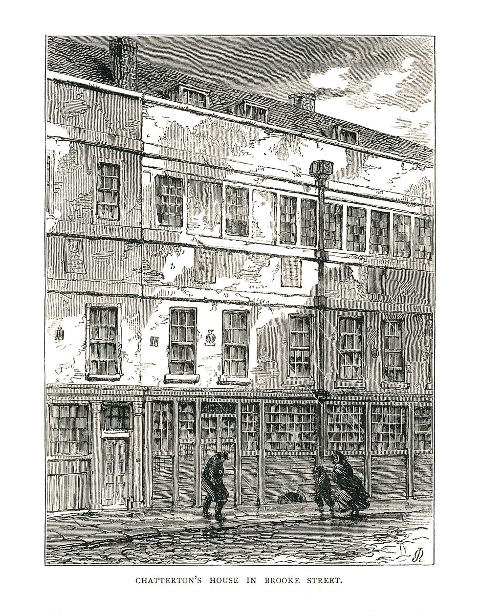 Chattertons House em Brooke Street, 1878 de Unbekannt