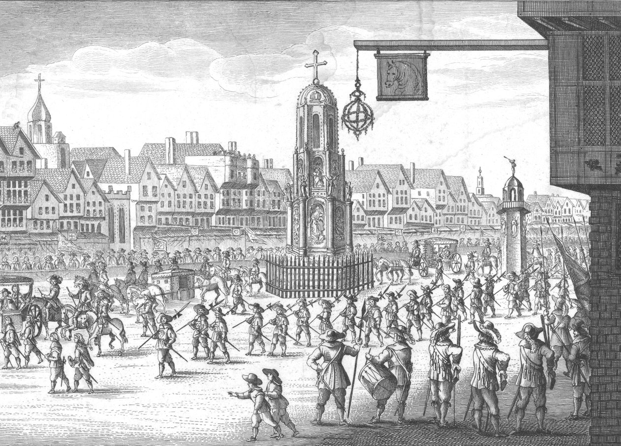 Cheapside, Cross and Conduit, 1638, 1809. de Unbekannt