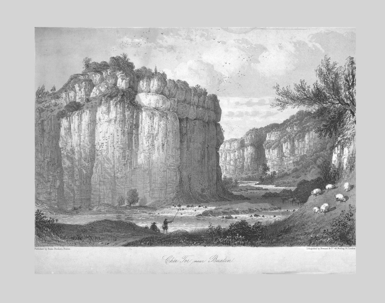Chee Tor perto de Buxton, c1840. de Unbekannt