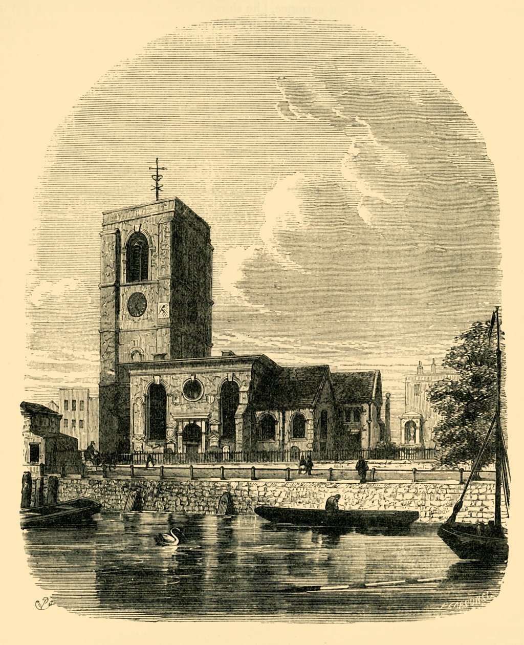Igreja de Chelsea, 1860, c1876. de Unbekannt