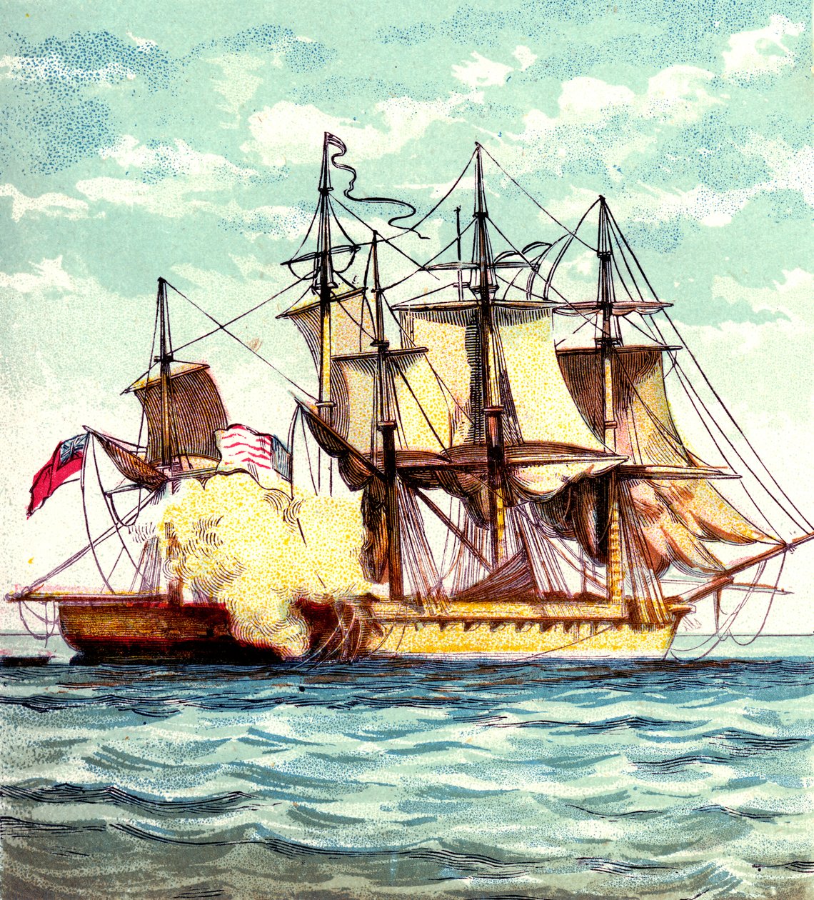 Chesapeake e Shannon, 1812 c1850s de Unbekannt