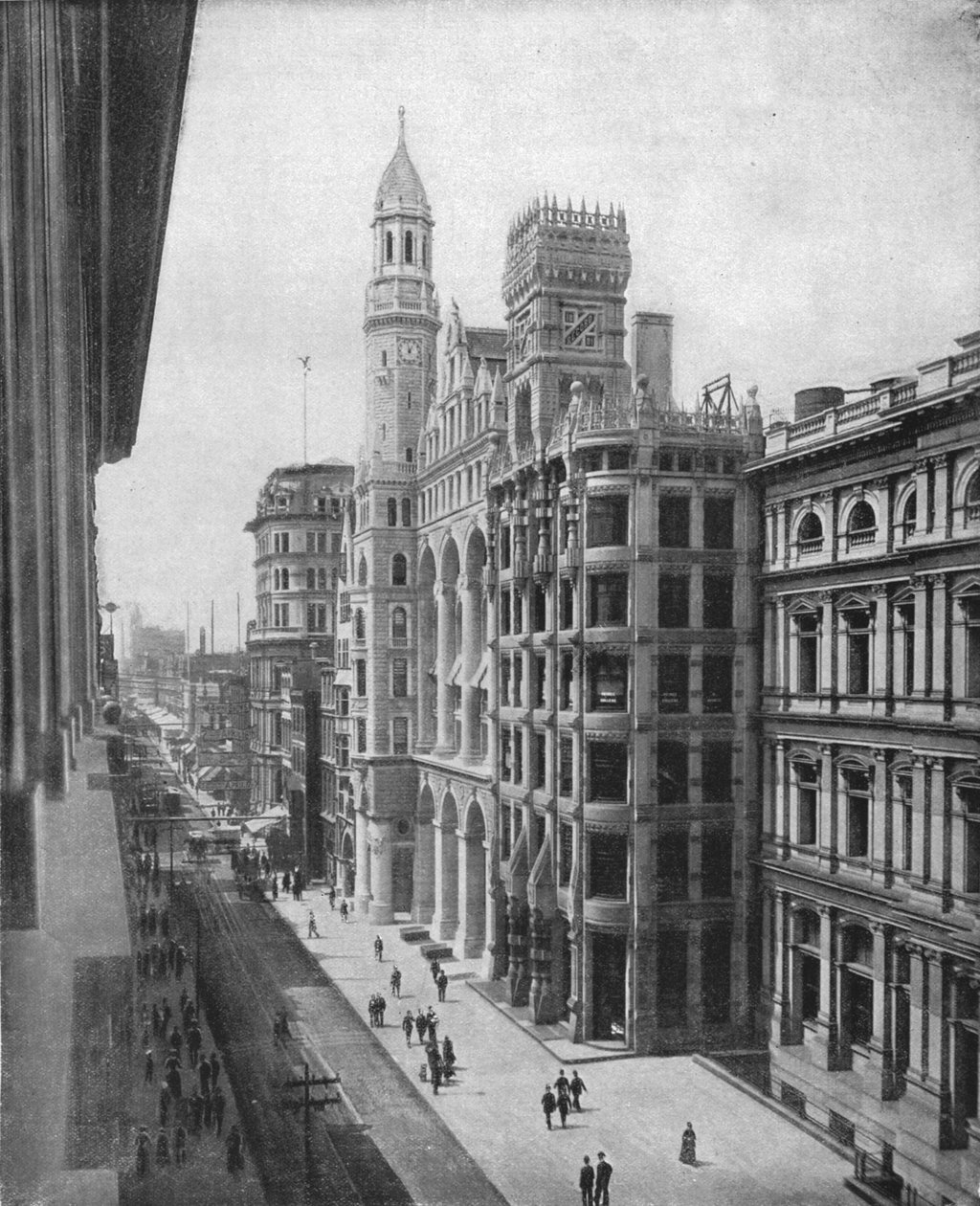 Chestnut Street, Filadélfia, EUA, c1900. de Unbekannt