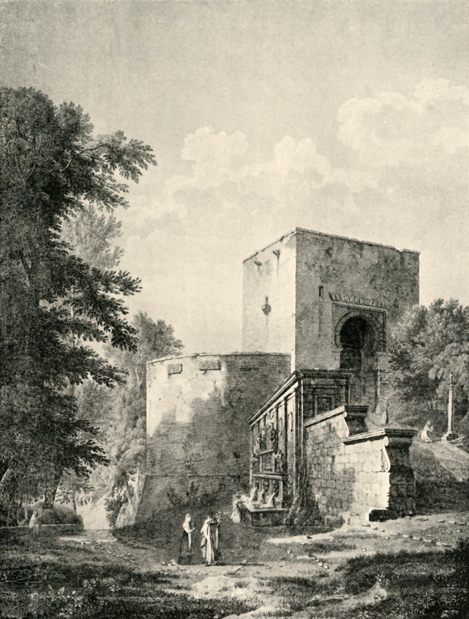 Portão principal de Alhambra, século XIX, 1907. de Unbekannt