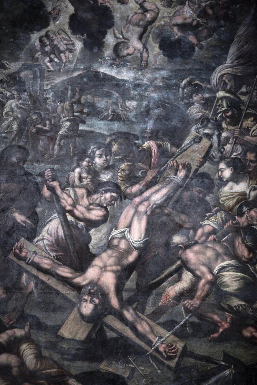 Igreja da Graça, Galatina, Apúlia Pintura retratando a crucificação de São Pedro, Galatina, Itália de Unbekannt