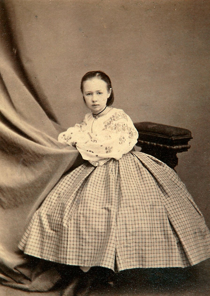 Retrato de infância de Sophia Perovskaya, década de 1860 de Unbekannt