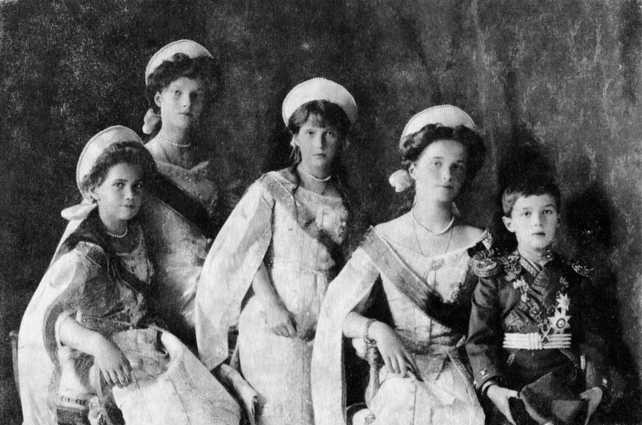 Filhos do czar Nicolau II da Rússia, c1910. de Unbekannt
