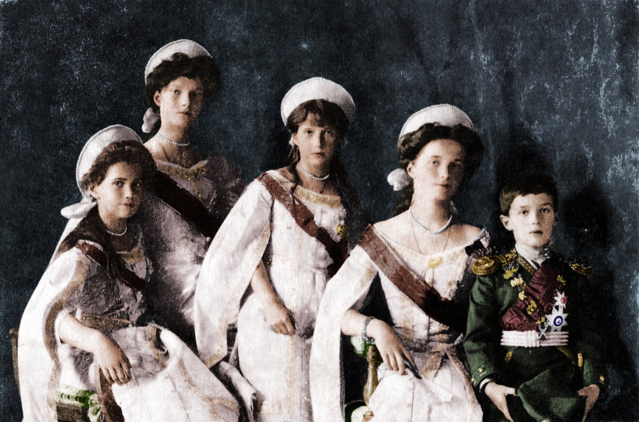 Filhos do czar Nicolau II da Rússia, c1910. de Unbekannt