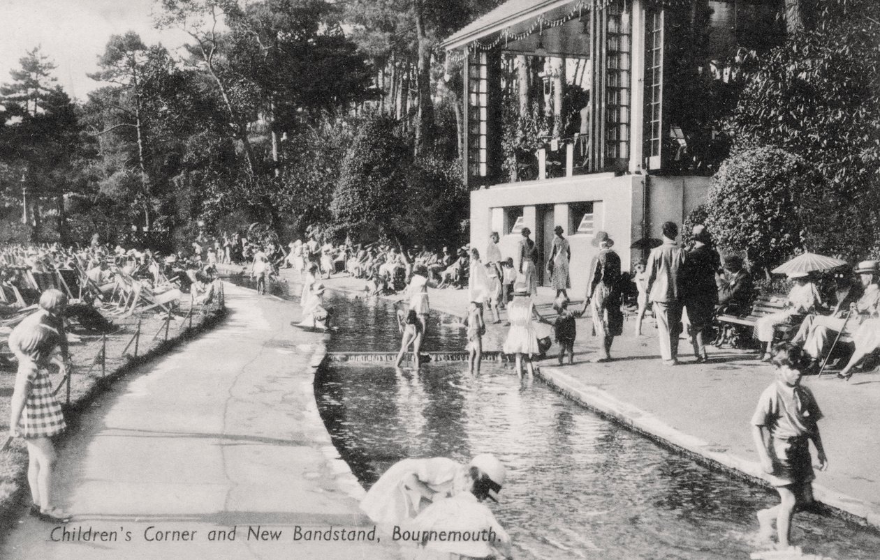 Canto das crianças e novo Coreto, Bournemouth, Dorset, c1920s de Unbekannt
