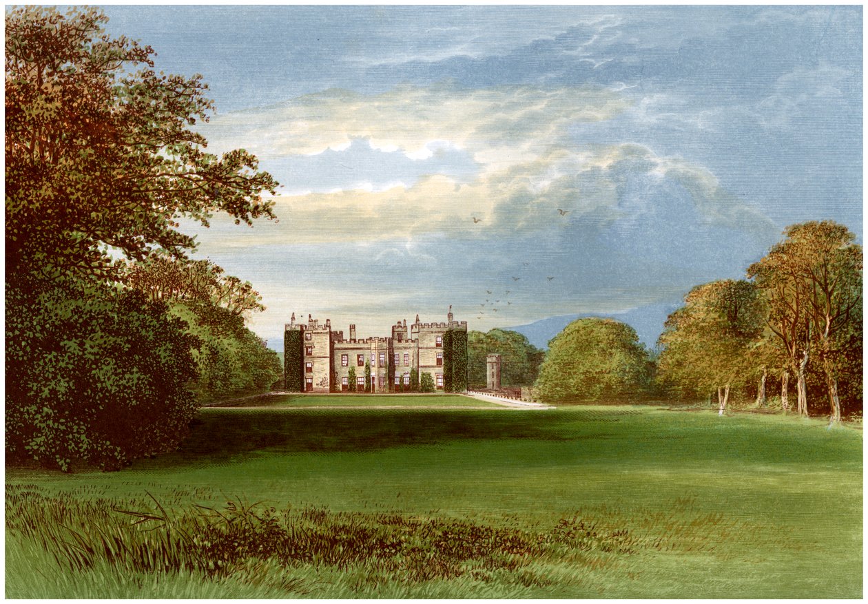 Castelo de Chillingham, Northumberland, casa do conde de Tankerville, c1880 de Unbekannt