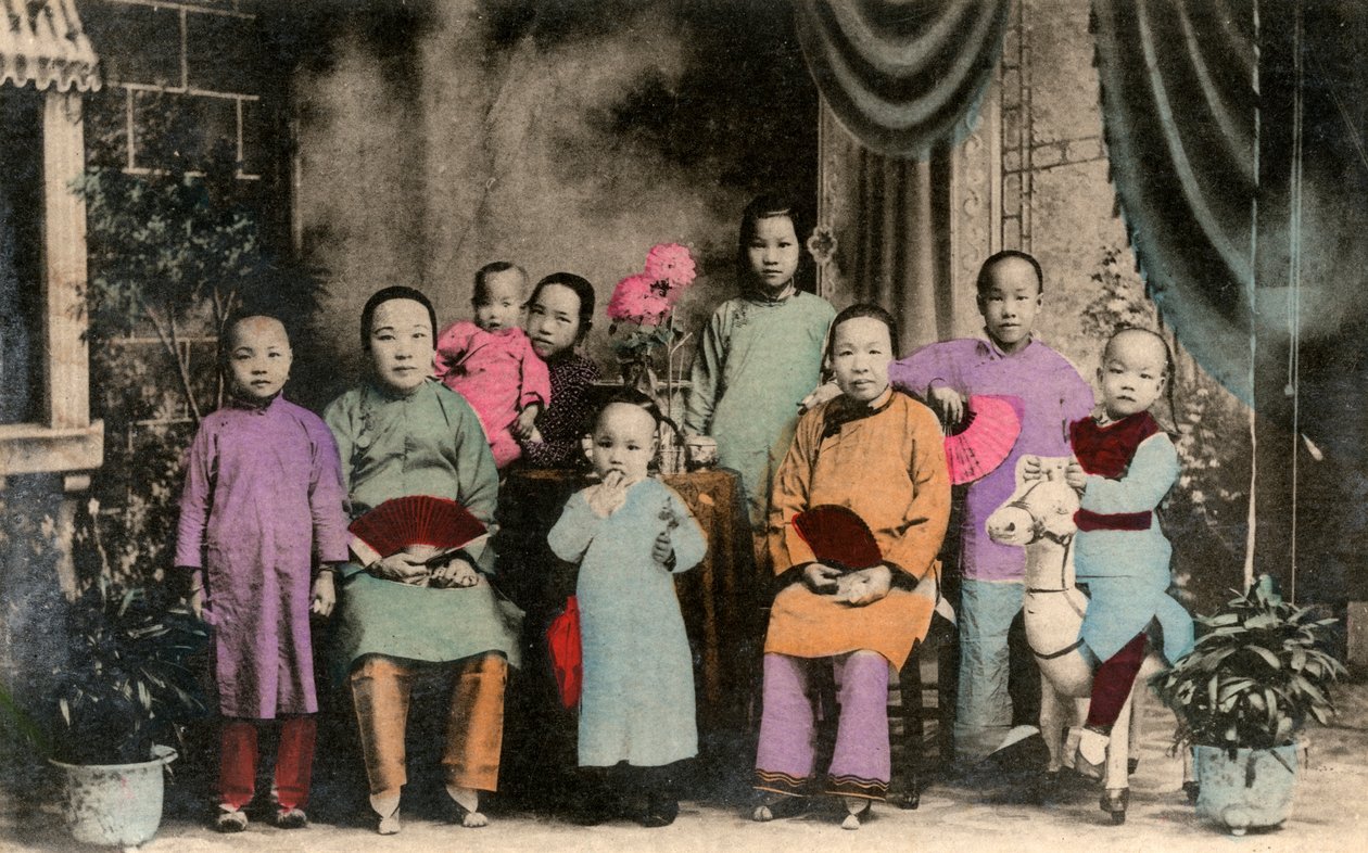 Família chinesa, Hong Kong, século XX de Unbekannt