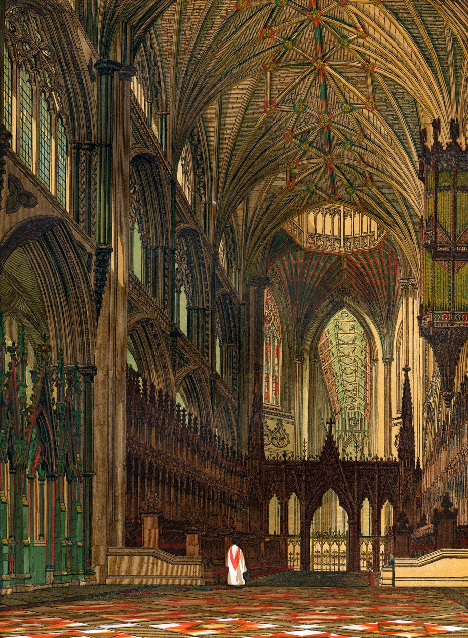 Coro da Catedral de Ely, Cambridgeshire, século XIX de Unbekannt