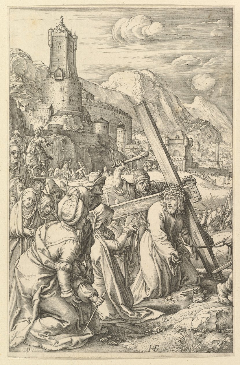 Cristo carregando a cruz, de A Paixão de Cristo, ca. 1598-1617. de Unbekannt