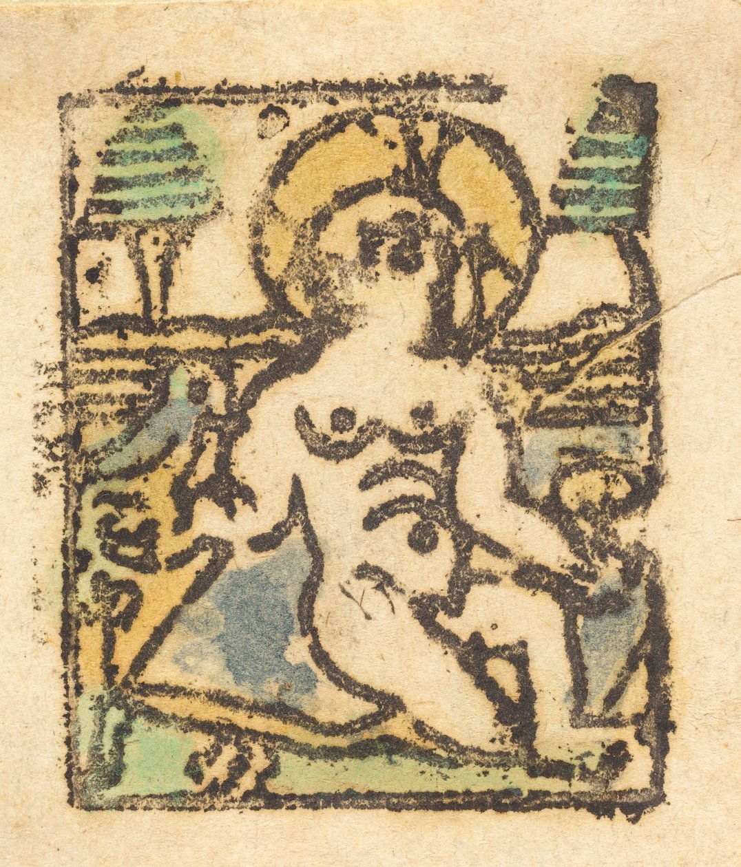Menino Jesus com Pássaro, 1480. de Unbekannt