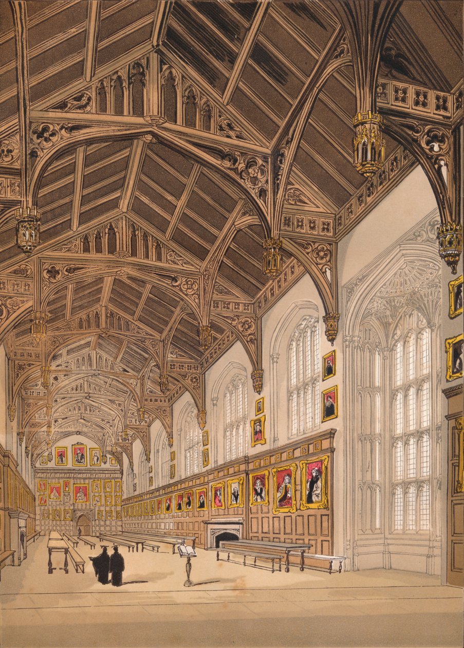 Salão da igreja de Cristo Oxford, 1845 de Unbekannt