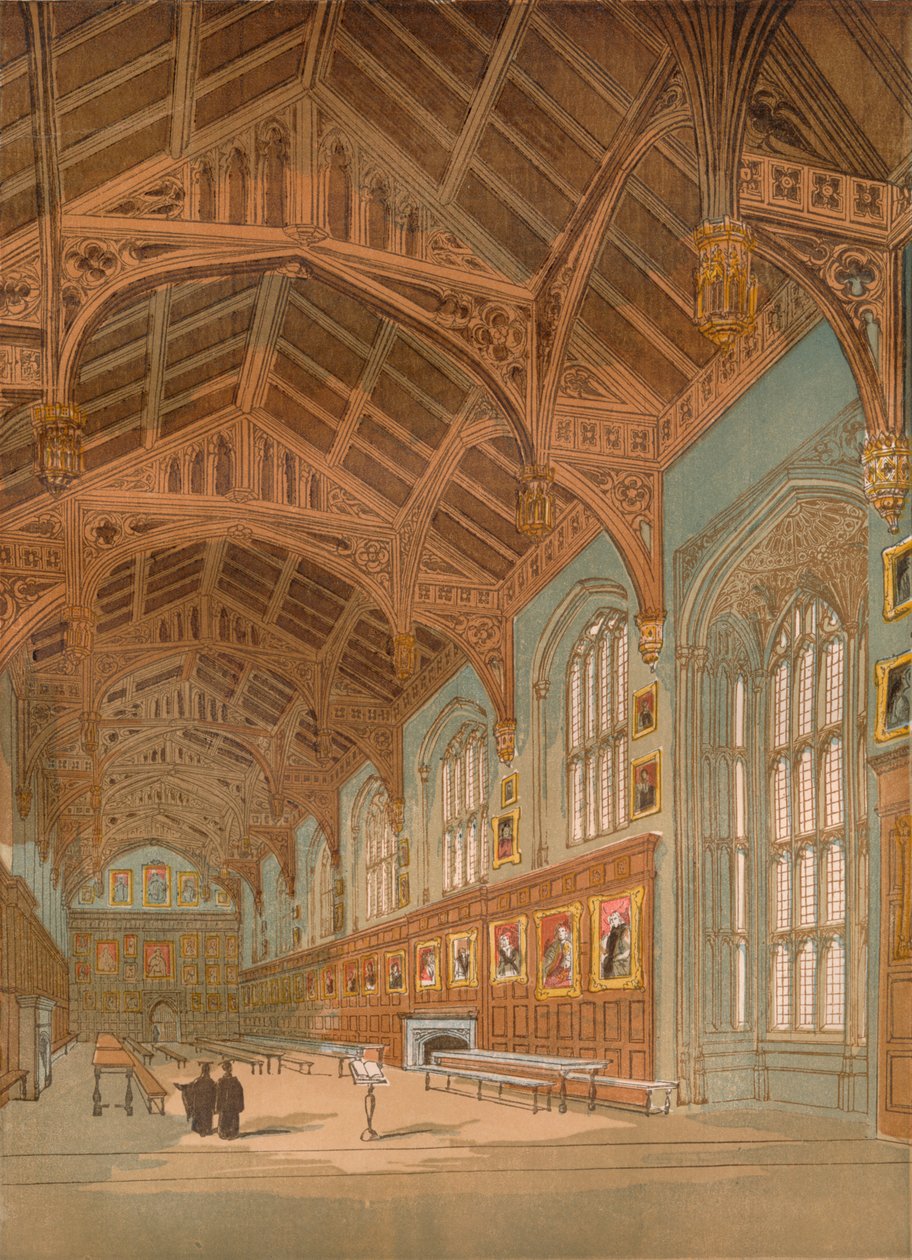 Salão da Igreja de Cristo, Oxford, c1845, 1864 de Unbekannt