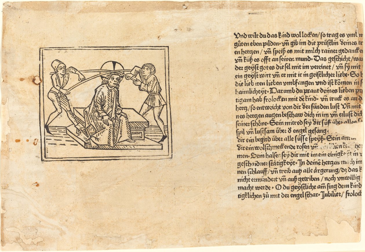 Cristo coroado de espinhos, 1477. de Unbekannt