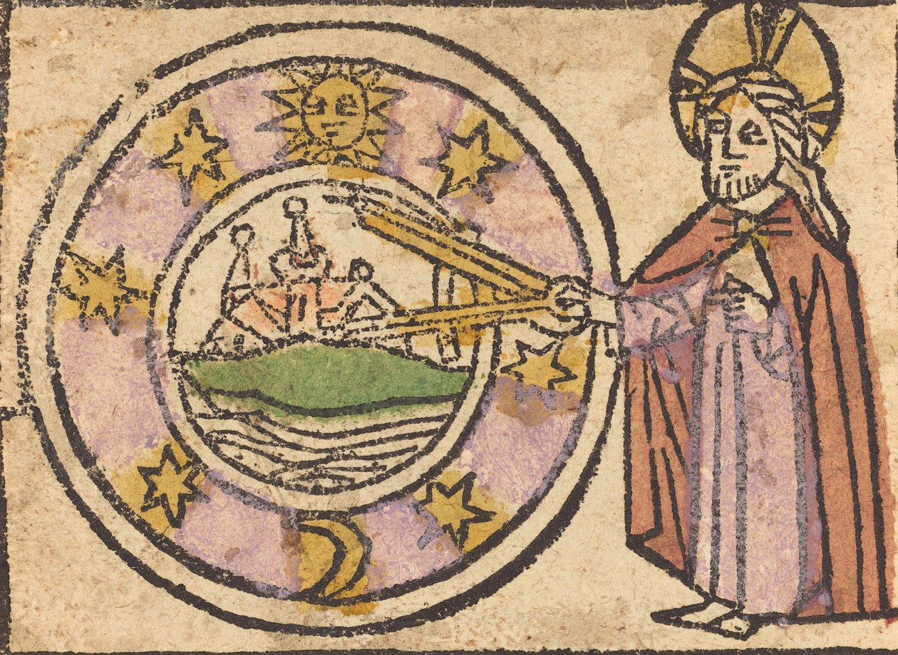 Cristo Medindo o Globo, 14601470. de Unbekannt